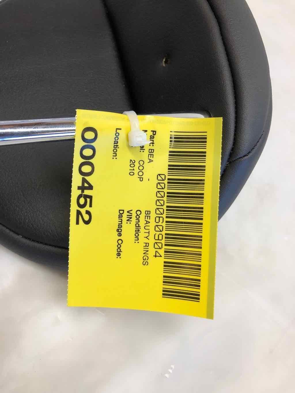2010 MINI COOPER Front Headrest Headrest Black Driver Side or Passenger Side OEM