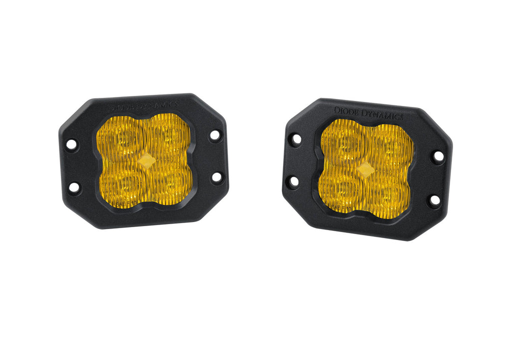 Diode Dynamics SS3 Pro ABL Yellow Driving Flush Pair DD6939P