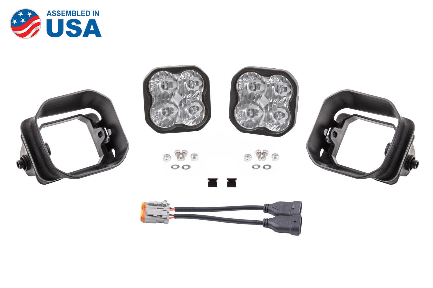 Diode Dynamics SS3 Pro ABL Yellow SAE Fog Type F2 Kit DD7016